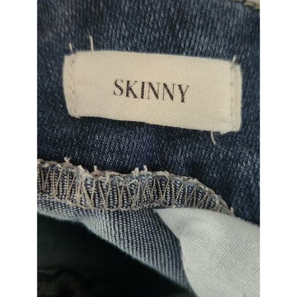 Highnoon Jeans Women's Sz 14 Straight Blue Denim Med-Wash Hi-Rise - Picture 6 of 7